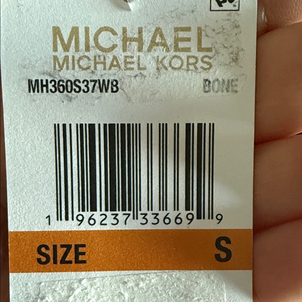 NWT Michael Kors Bone Elegant‎ White Cream Pullover Size S Sweater Winter